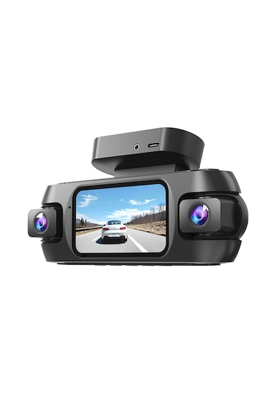 Lenyes Ldr102 4k Ultra Hd Wifi Destekli Akıllı Ön Ve Arka Araç Kamerası Siyah