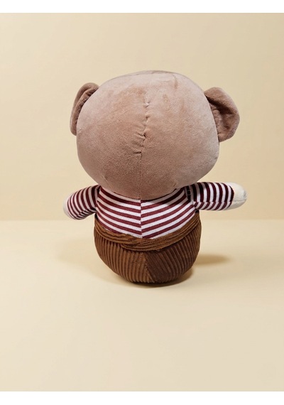 Peluş Tulumlu Ayıcık 45 Cm Kahverengi