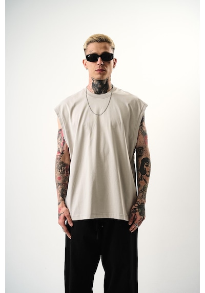 Respire Erkek Basic Tank Top Atlet Kemik
