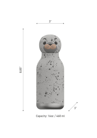 Asobu Bestie Bottle - Seal Yalıtımlı Paslanmaz Çelik Su Şişesi, Pipetli, 460ml Çok Renkli