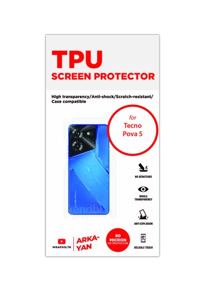Tecno Pova 5 Arka Ve Yan Kaplama Köşeler Dahil Kaplayan Hd Film