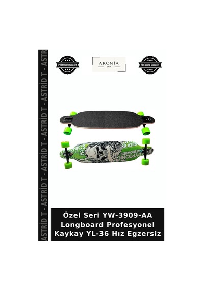Özel Seri Yw-3909-aa Longboard Profesyonel Kaykay Yl-36 Hız Egzersiz Çok Renkli