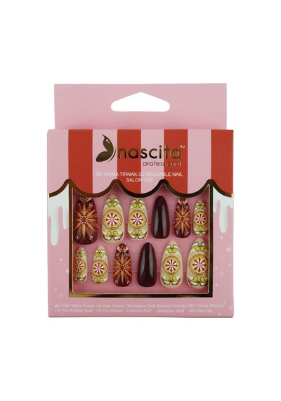 Nascita 3d Hand Made Takma Tırnak Nasnaıl0299