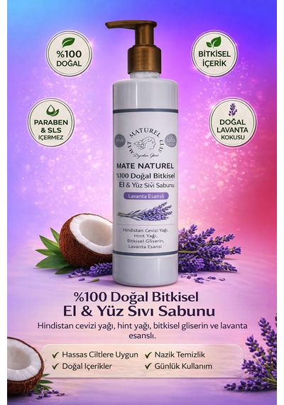 Doğal Bitkisel Sıvı El,yüz Banyo Sabunu