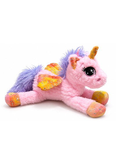 Halley Oyuncak Pembe Kanatlı Peluş Unicorn At Oyuncak 02 - Çok Renkli
