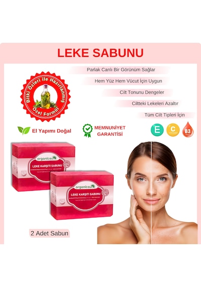 Organicsun Leke Karşıtı Sabun 2 x 140 G