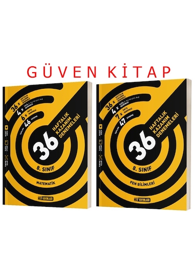 Hız Yayınları 8.sınıf Lgs Matematik Fen 36 Haftalık Deneme Seti