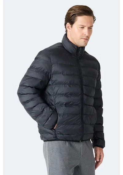 Slazenger Braum Erkek Puffer Şişme Mont Siyah