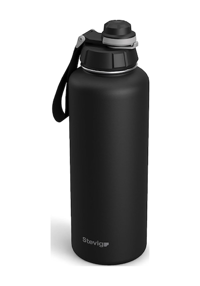 Stevig 1 Hand Leak-proof Sızdırmaz Çelik Termos 1500 Mililitre Black St-235 Çok Renkli