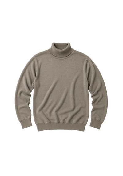 Battalmoda Erkek Büyük Beden Vizon Tam Balıkçı Pamuklu Kazak 3xl-4xl-5xl-6xl