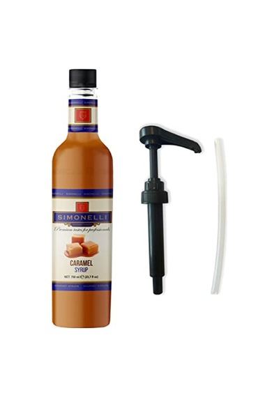 Kahve Ve Kokteyl Şurubu 700 Ml 4'lü Set Karamel+vanilya+çikolata+beyaz Çikolata + 4 Adet Pompa