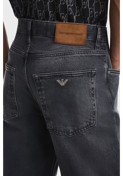 Emporio Armani Pamuklu Soluk Görünümlü Regular Fit Jeans Erkek Kot Pantolon Em000763 Af29076 M8001 Gri