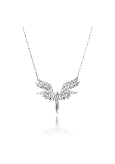 Zanaatsilver 925 ayar Gümüş Rodyum Mikail Meleği kolye Küçük model
