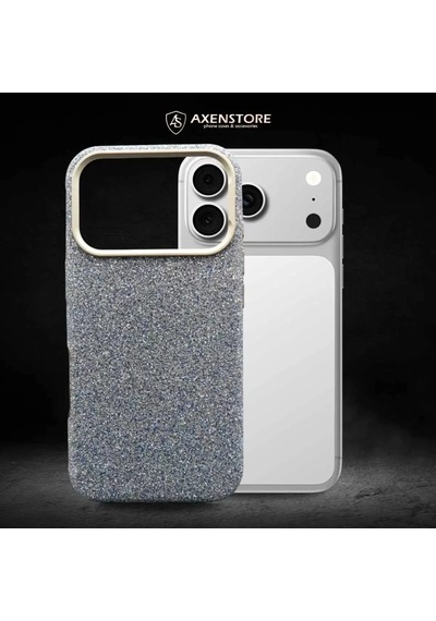 Silver Simli 17 Pro Max Kılıf -