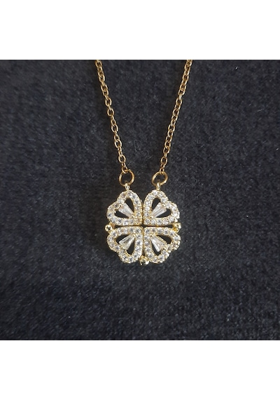 Stainless Steel Çelik Kolye Gold