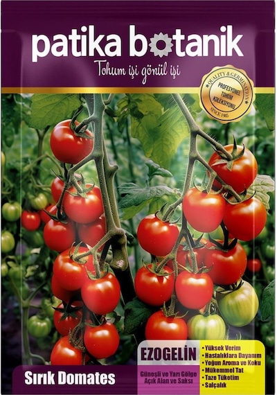 10 Adet Ezogelin Kiraz/cherry Domates Tohumu-sırık
