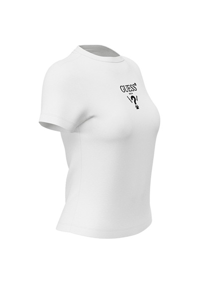 Guess Bayan T Shirt V4yı21 Kcdh1 G011 Beyaz Beyaz