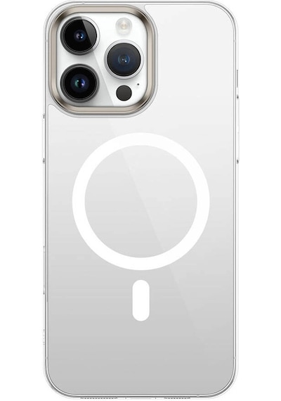 Apple Uyumlu iPhone 16 Pro Kılıf M-safe Şarj Özellikli Şeffaf Cam Arka Yüzey Zore G-glass Kapak