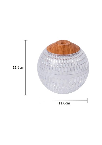 Işıklı Aroma Difüzör Hava Nemlendirici Cam Görünümlü Işıklı Loş Dekor Hava Nemlendirici