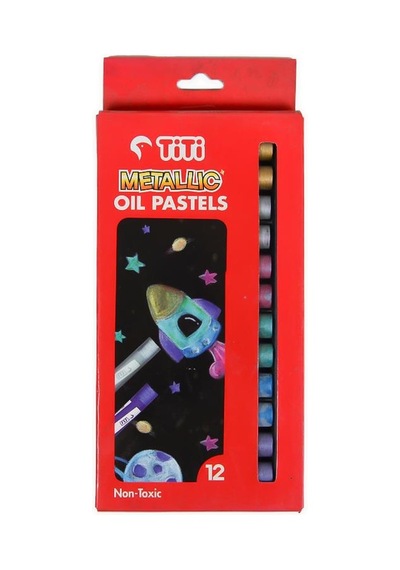 Titi Metallic Yağlı Pastel Boya 12li Pl12mh Çok Renkli