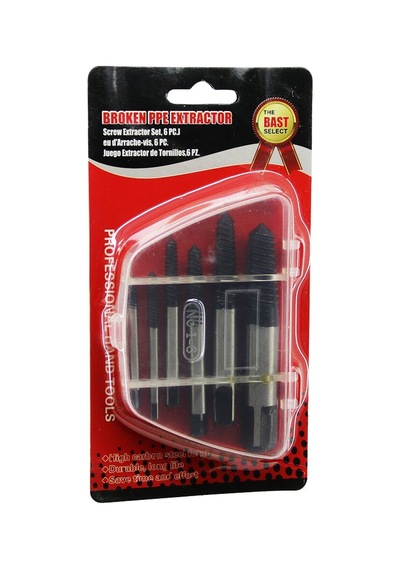 Go İthalat 6 Pcs Hasarlı Vida Çıkarıcı Set - Sola Dönen Klavuz Uç