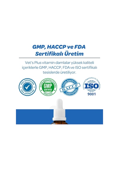 Vet's Plus Glucosamine Kedi ve Köpekler İçin Sıvı Eklem Sağlığı Güçlendirici Glukozamin Damla 100 ML