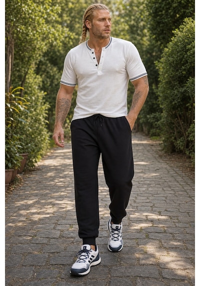 Starbattal Büyük Beden Basic Eşofman Altı Full Lycra 11516 Sıyah-924 SIYAH