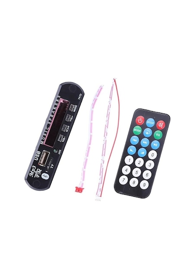 Usb-123 Araç Aux Bluetooth Çevirici Kit 12v Mikrofon Ve Konuşma Özellikli Mp3 Modülü