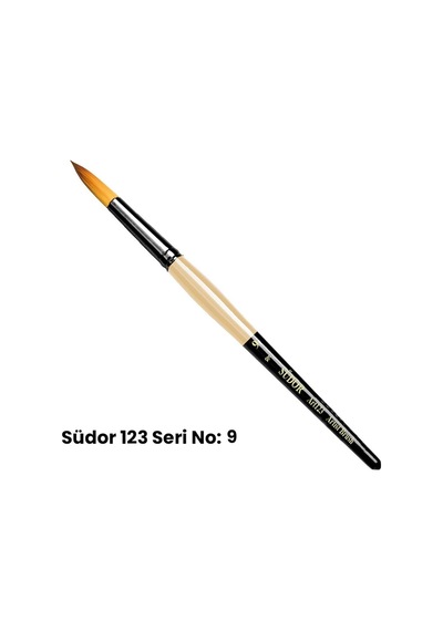 Südor 123 Seri Sentetik Yuvarlak Uçlu Fırça No 9