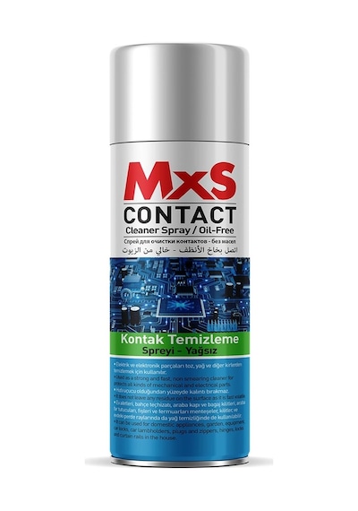 Mxs Elektronik Kart Devre Kontak Temizleyici Sprey Yağsız 400 ML 2 Adet