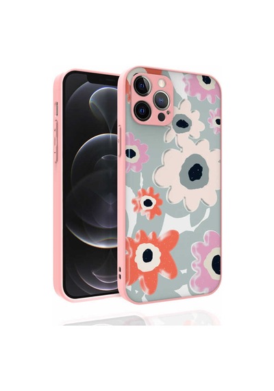 More Tr Apple Uyumlu iPhone 12 Pro Uyumlu Desenli Kamera Korumalı Parlak Mtr Nora Kılıf-no5