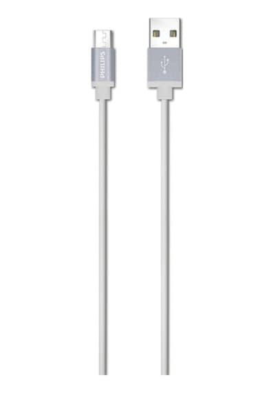Philips Uyumlu Dlc2518M Micro Usb -Tpe Şarj & Data Kablosu-Beyaz
