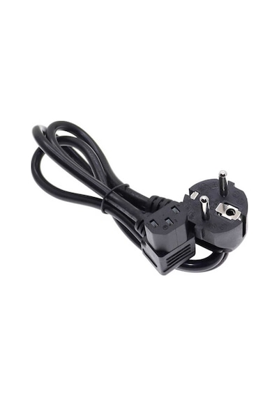 1.8 Metre C13 Power Kablo - 90 Derece L Uç Dik Açılı Güç Kablosu