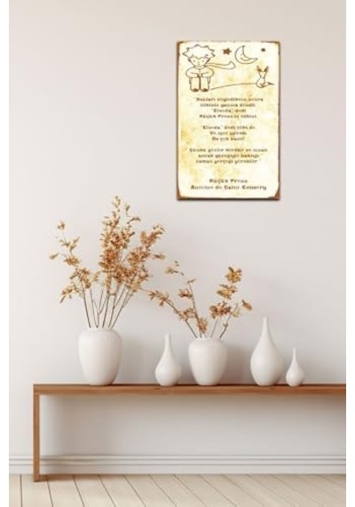 Kuşe Kağıt Duvar Posteri Küçük Prens Retro Vintage Drtr0044