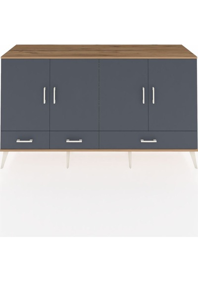 Hyperion Konsol 6 Raflı 3 Çekmeceli 4 Kapaklı 176x44x99 Çam-antra Çam-antrasit Hyperion Konsol 6 Raflı 3 Çekmeceli 4 Kapaklı 176x44x99 Çam-antra Çam-antrasit