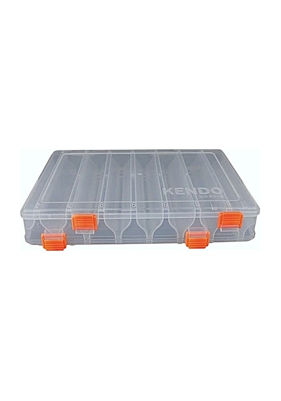 Kendo Çift Taraflı Maket Yem Kutusu 14 Gözlü 27x20.5x4.7cm Max 16.5cm Maketler İçin