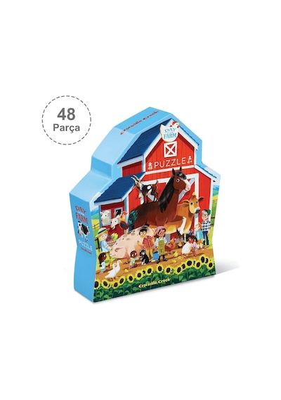 Crocodile Creek Dekoratif Puzzle 48 Parça Çiftlik
