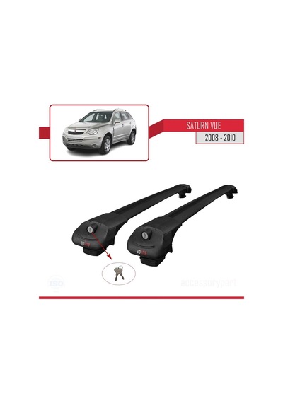 Saturn Vue Opel Antara 2008-2010 Arası İle Uyumlu Ace-1 Ara Atkı Tavan Barı Siyah