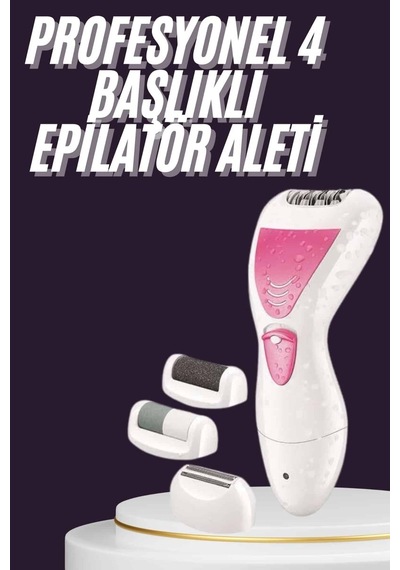 4 Başlıklı Lazer Öncesi Kısaltma Epilasyon Aleti Epilatör Çok Amaçlı Mh-hs8921-3386