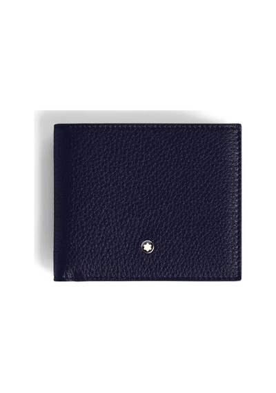 220038 Montblanc Grain Lacivert 8 Cc Cüzdan
