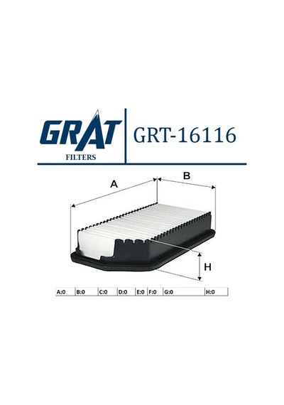 Grat 16116 Hava Filtresi- Hyundai: İ30 2012- 1.6 Crdı Diz