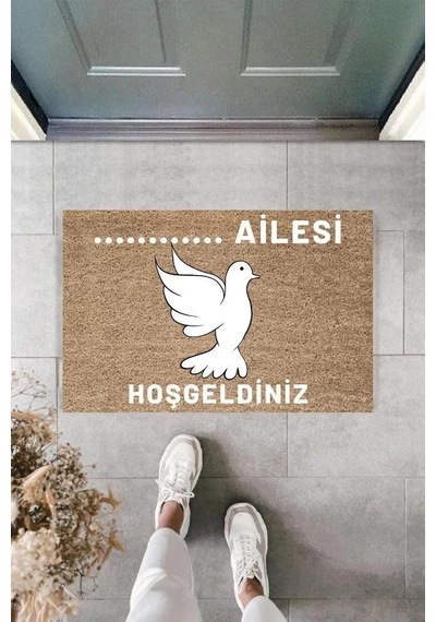 Dijital Baskı Kişiye Özel İç Kapı Dekorasyon Paspas Ps11279 Renkli