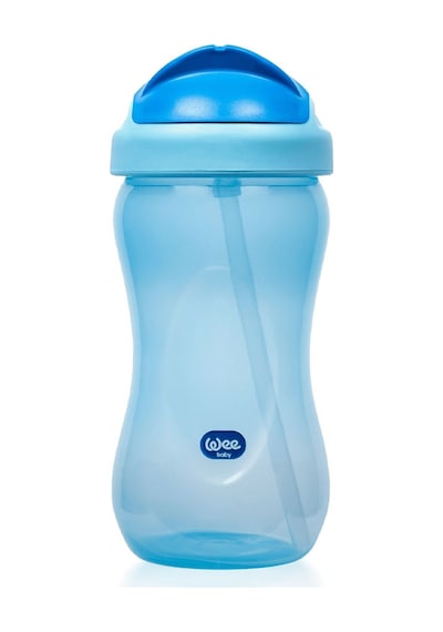 Wee Baby Pipetli Bardak 350 ml Mavi 6+ Ay