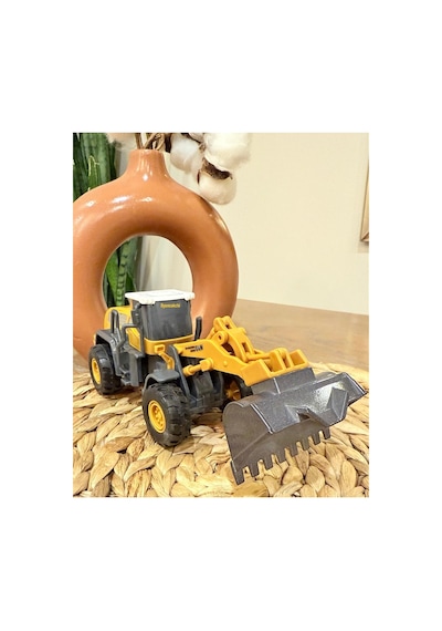 İş Makinesi Metal Uçlu Kepçe Buldozer Çocuk Mühendisliği Kırılmaz Oyuncak