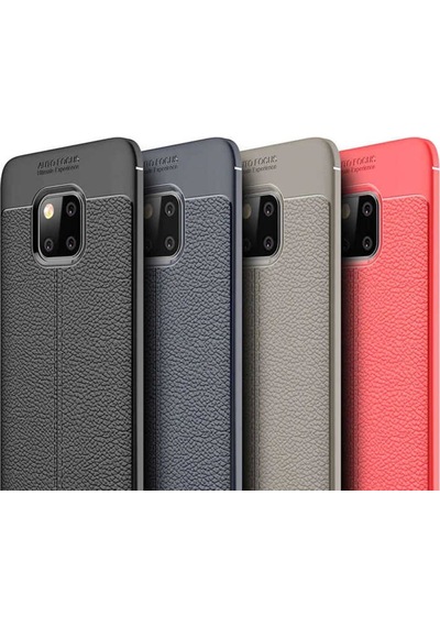 Huawei Mate 20 Pro Kilif Deri Tarzi Niss Silikon Case 389468501