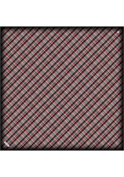 Poanes Mevsim Ekose Desenli Twill İpek Eşarp Açık Pembe - Pembe