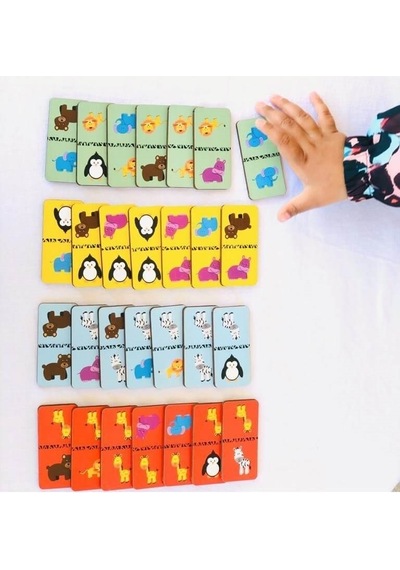 Rossie Ahşap Eşleştirme Oyunu - Domino Game