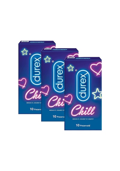 Durex Chill Prezervatif 10'lu x 3