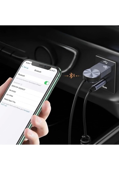 Araba İçin Bluetooth Aux Alıcısı Wireless Araç Kiti