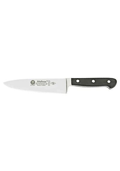 61910 - Sürmene Sıcak Dövme Şef Bıçağı 15,5 Cm 001 Siyah